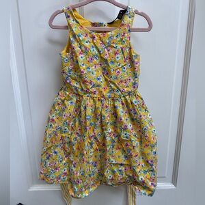 NWOT Polo Ralph Lauren 3T Girls Yellow Floral Formal Tank Top Dress